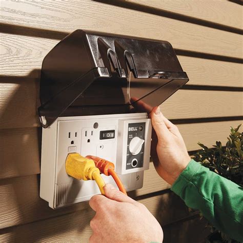 diy outdoor electrical box in yard|diy outdoor electrical box.